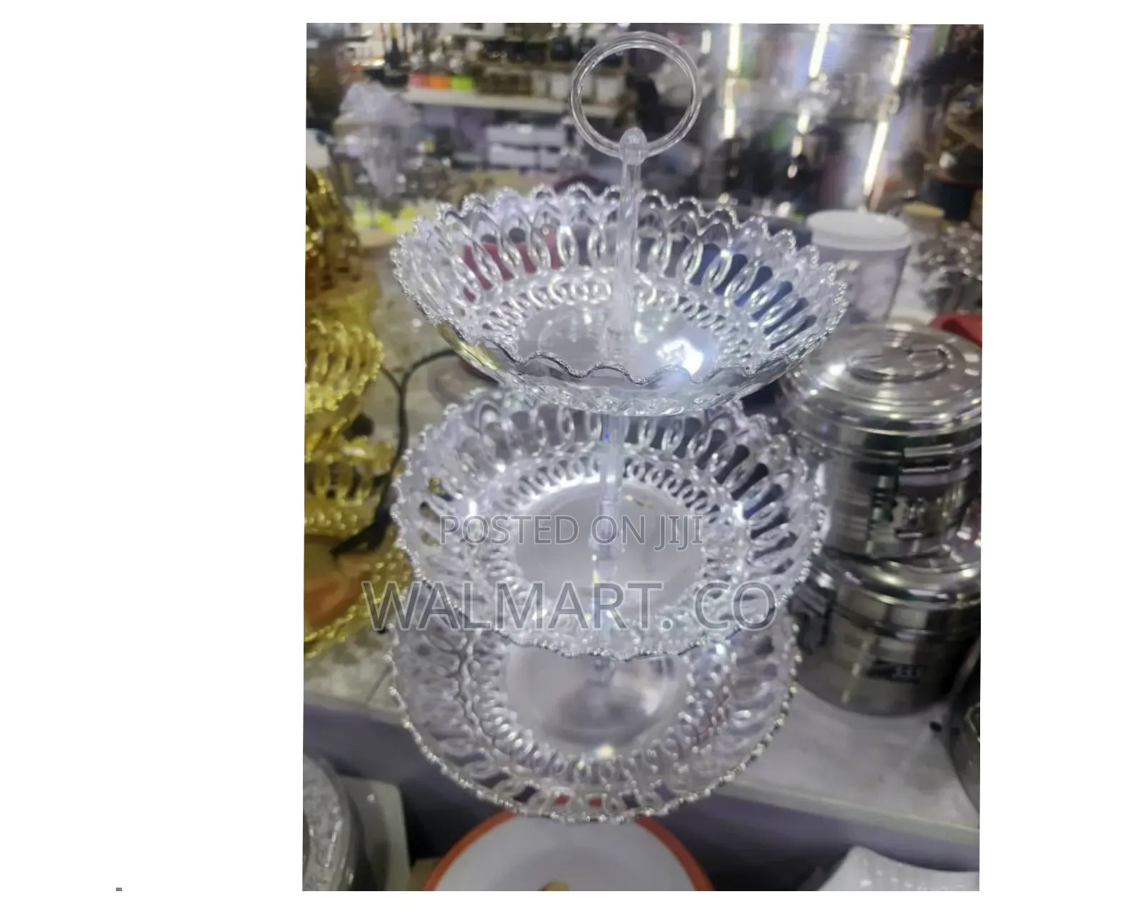 Glass Cup Cake Holder