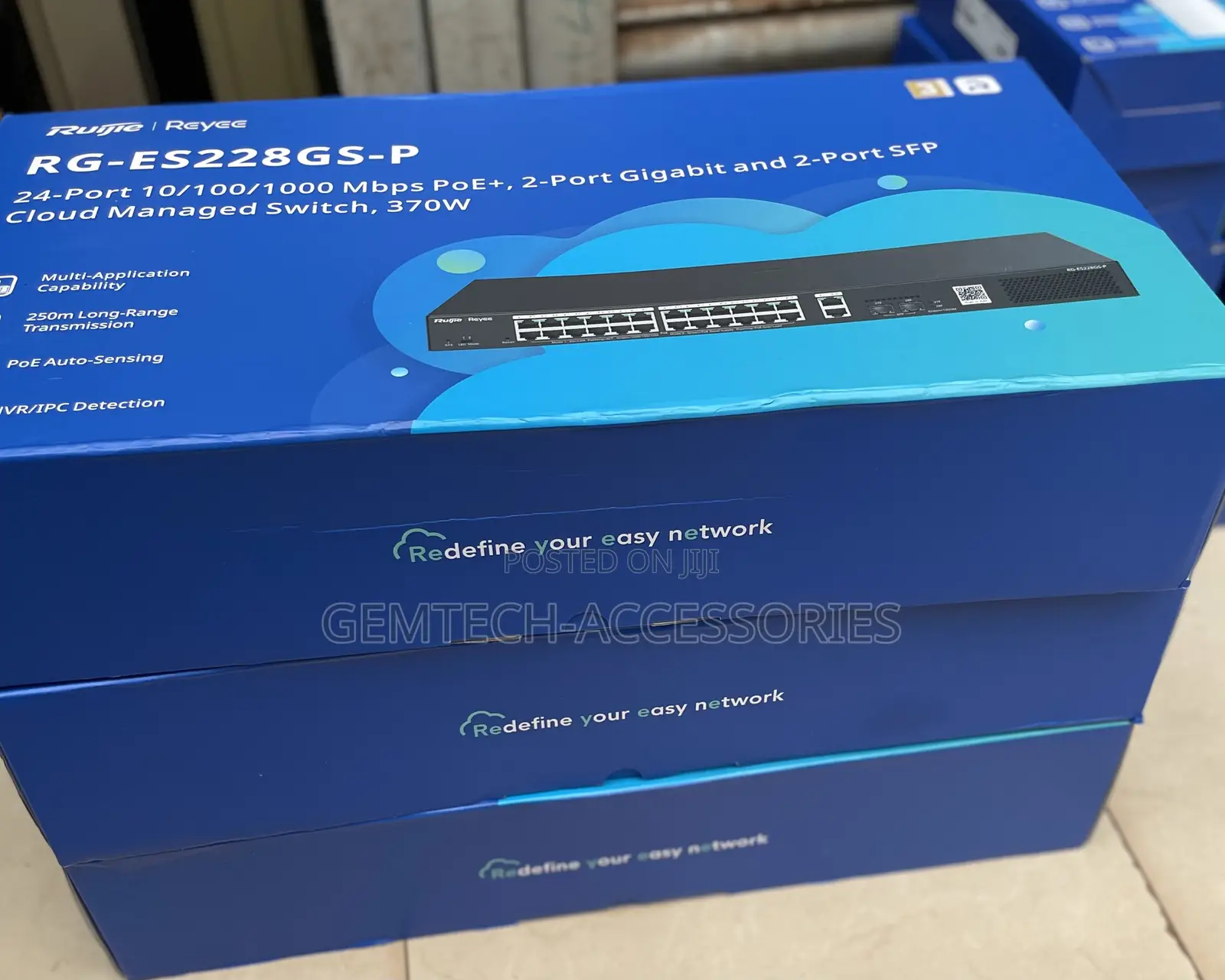 Rg-Es228gs-P 28-Port Gigabit Smart Cloud Managed Poe Switch