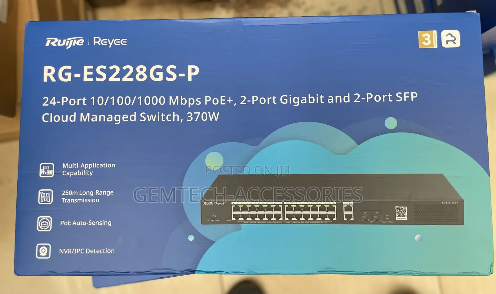 Rg-Es228gs-P 28-Port Gigabit Smart Cloud Managed Poe Switch