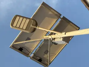 Solar Street/Compound Lights Complete With the Light, Panels and Pole