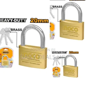 Ingco Dbpl0602 -Heavy Duty Brass Padlock -Orange