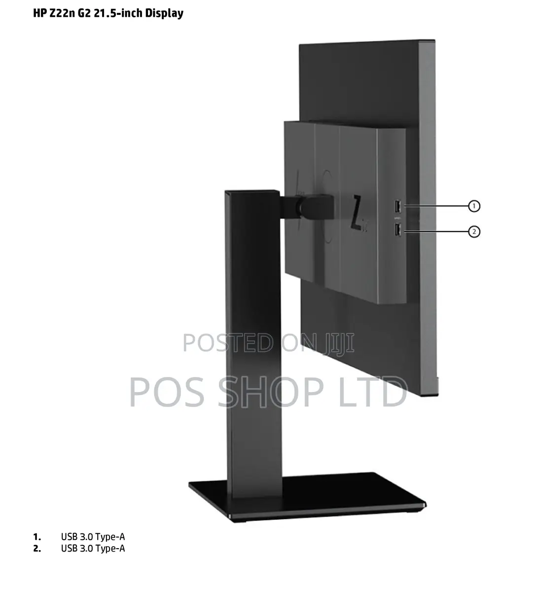 Hp 22in Monitor Z22n G2 Full Hd 1920 X1080 Hdmi Vga Dp 16:9 Widescreen