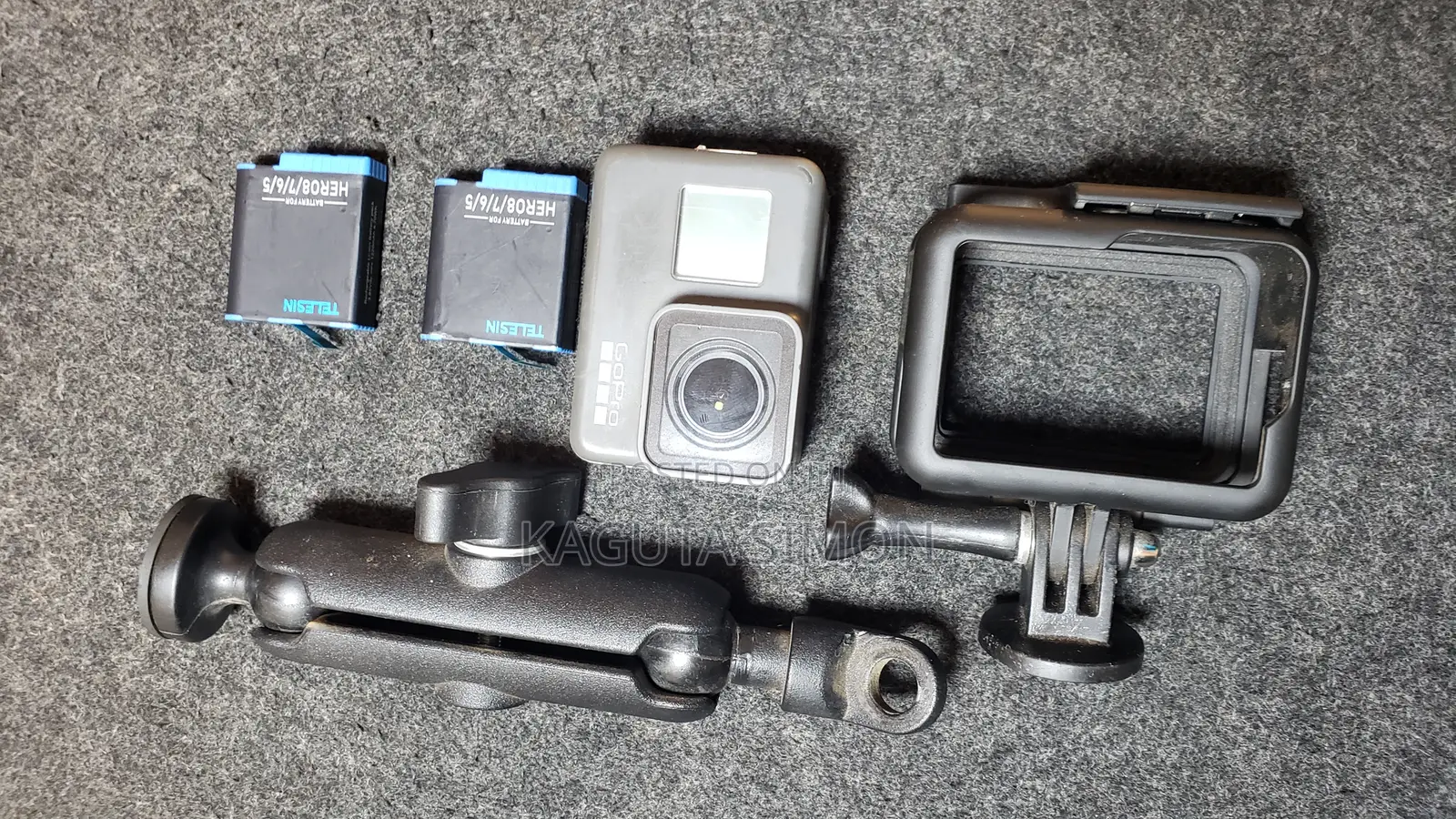 Gopro Hero 5 Black With 2 Batteries, Bike Attachment, and Case