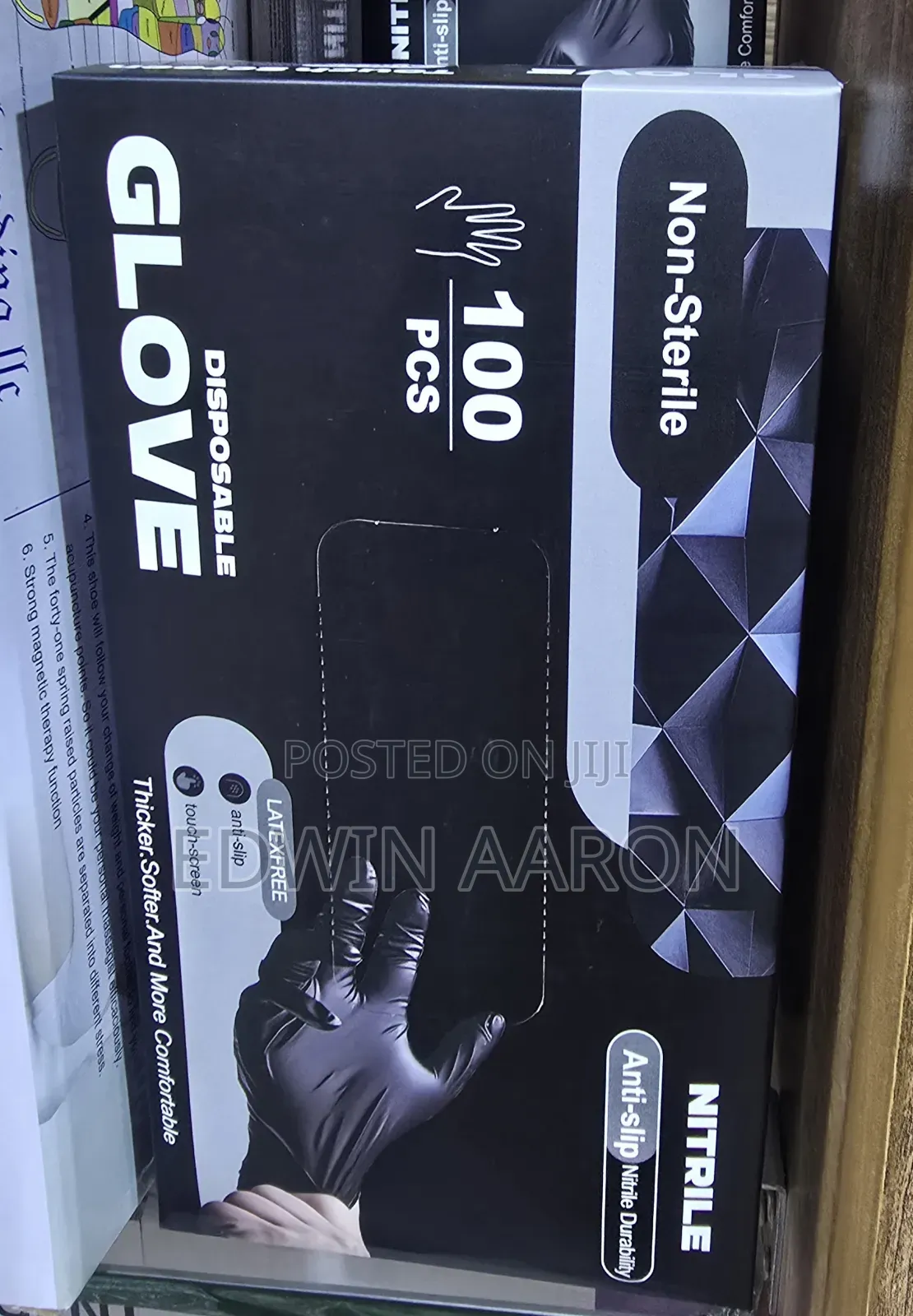 100pcs Disposable Gloves - Black