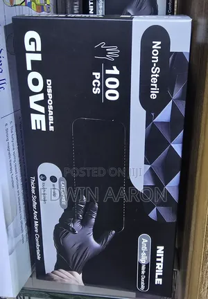 100pcs Disposable Gloves - Black