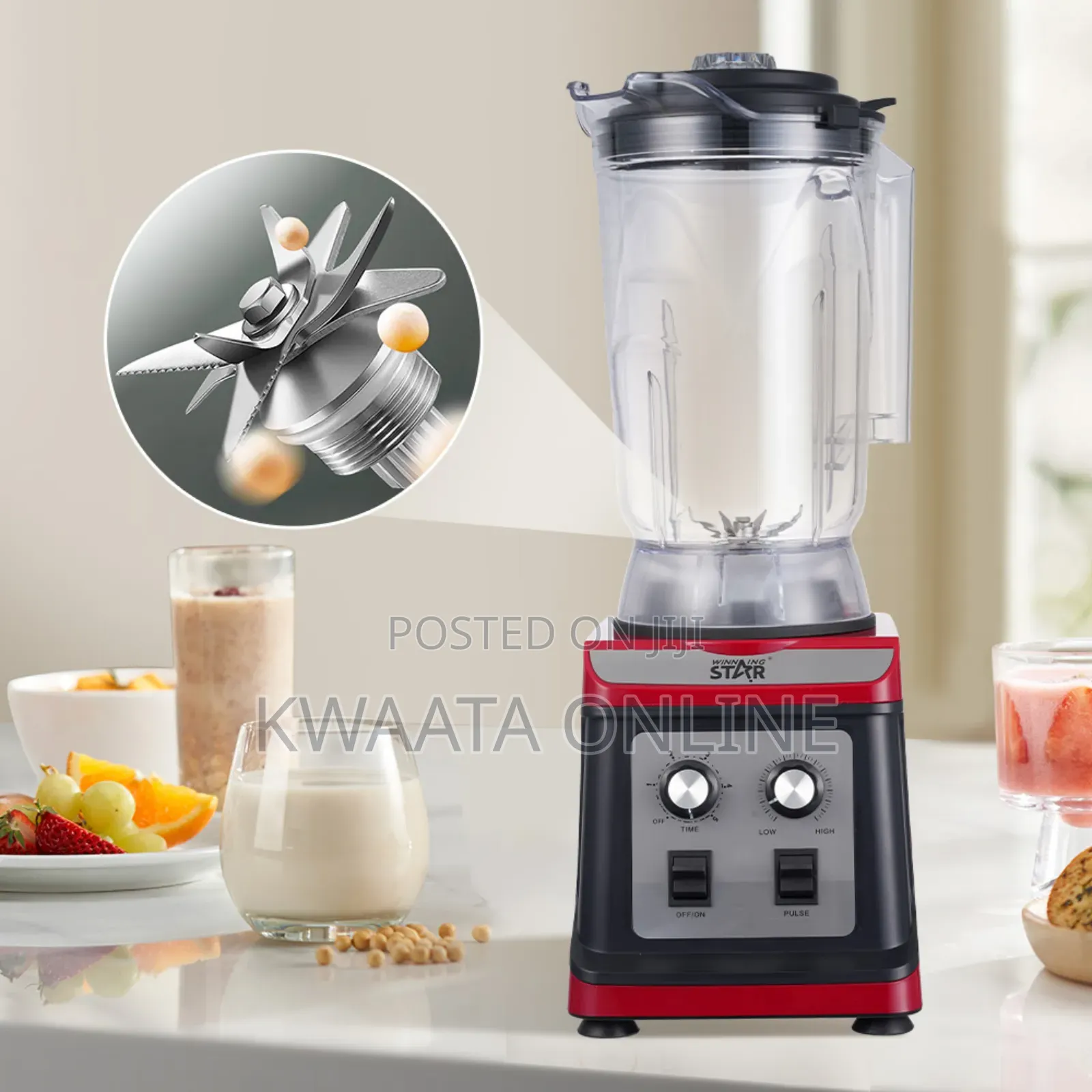 Winning Star St-5906 Multifunctional 2000w Grinder Juicer 5l Blender