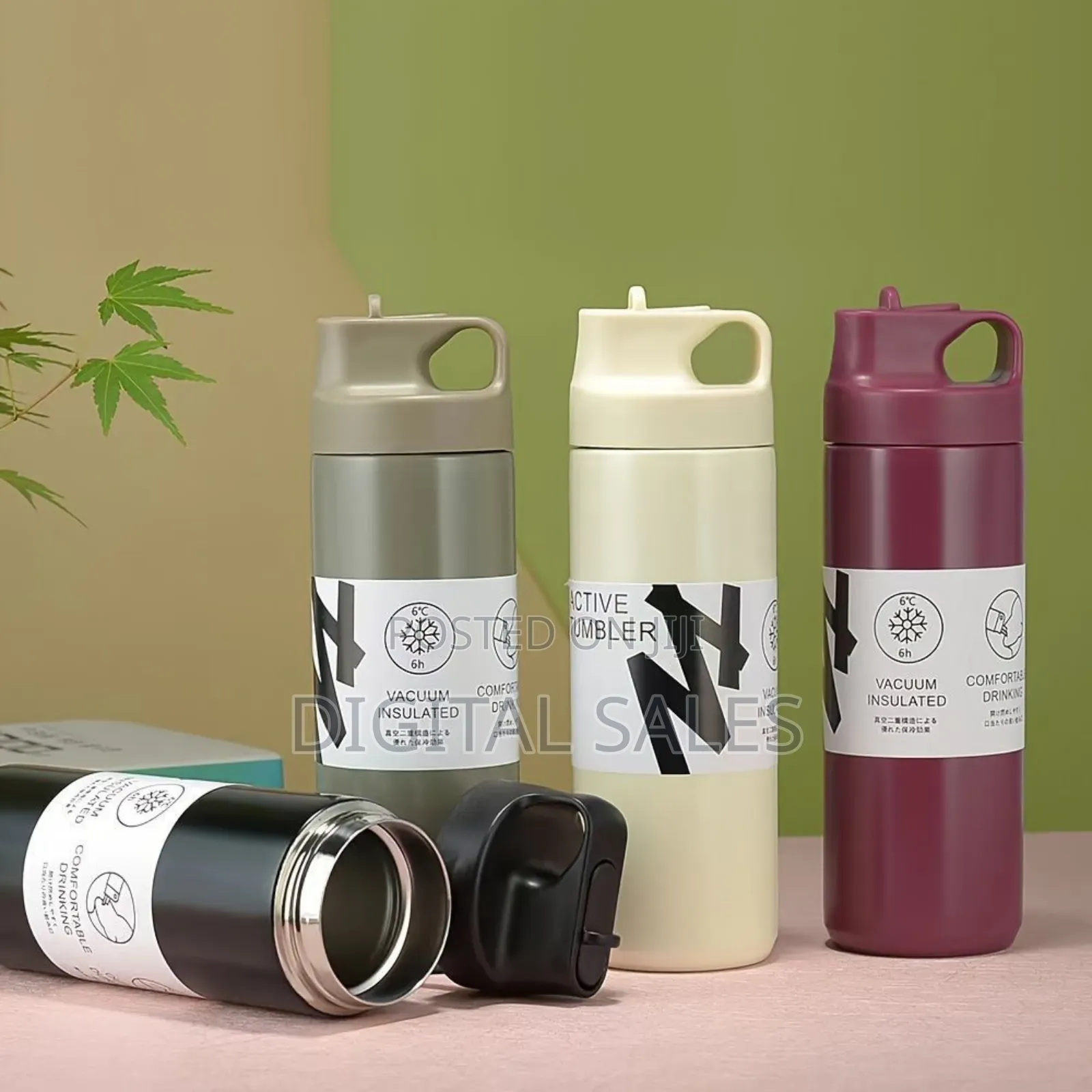 Suction Nozzle Sports Kettle Stainless Steel Thermos