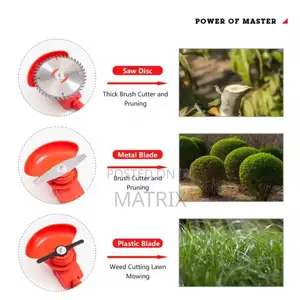 Portable And Rechargeable Grass Cutter With Wheels Glasses,Gloves.