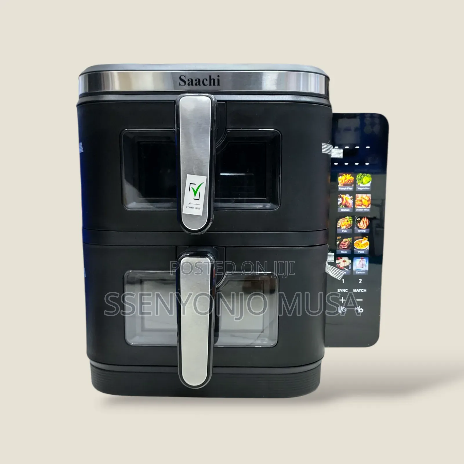 Saachi 11l Double Stack Air Fryer - Nl-Af-4796d, Healthy -