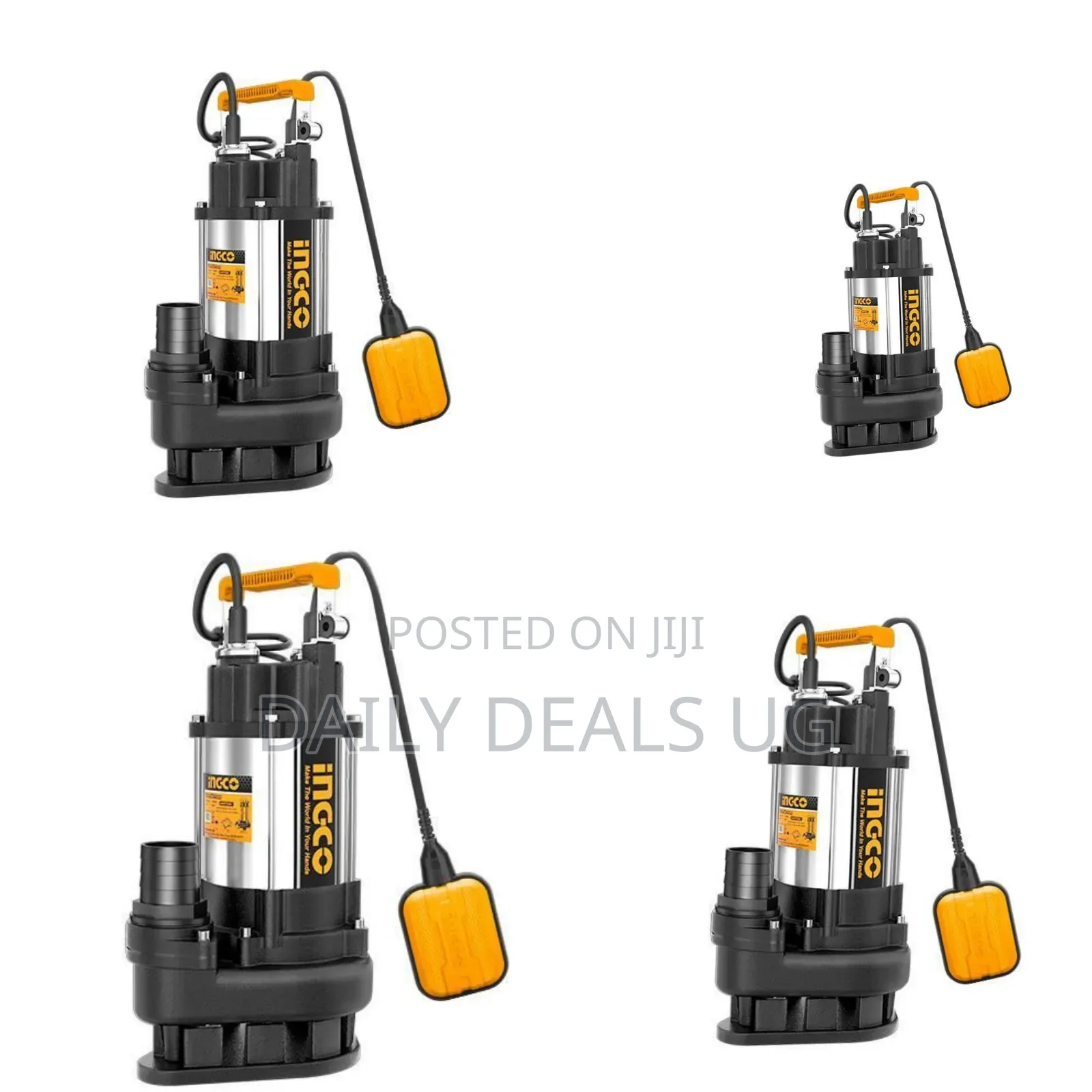 Ingco Spds11008 -Sewage Submersible Pump -Orange