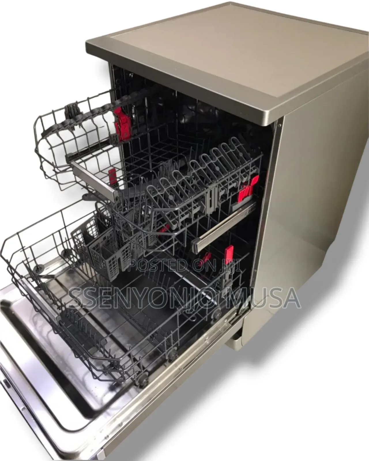 Whirlpool Vrijstaand Dishwasher-WFC 3c34 P X,Roestvrij Staal