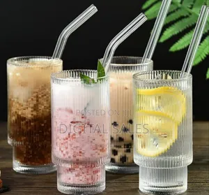 Glass Set, Elegant Water Carafe With Gold Decoration