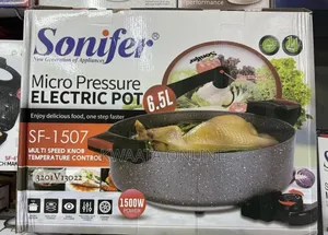 6.5l Sonifer Sf-1507 Non Stick Die Cast Pan Electric Cooking Pot