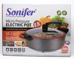 6.5l Sonifer Sf-1507 Non Stick Die Cast Pan Electric Cooking Pot