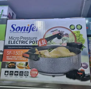 6.5l Sonifer Sf-1507 Non Stick Die Cast Pan Electric Cooking Pot