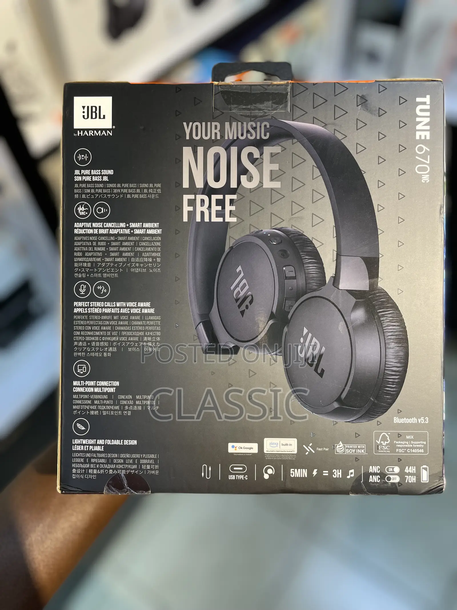 JBL Tune 670 Wireless Anc Headphones