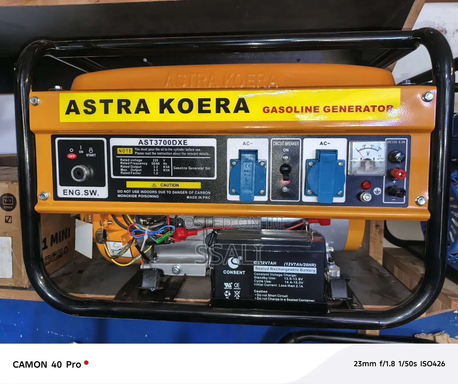 3.5kva Astra Korea Generator Key Starts