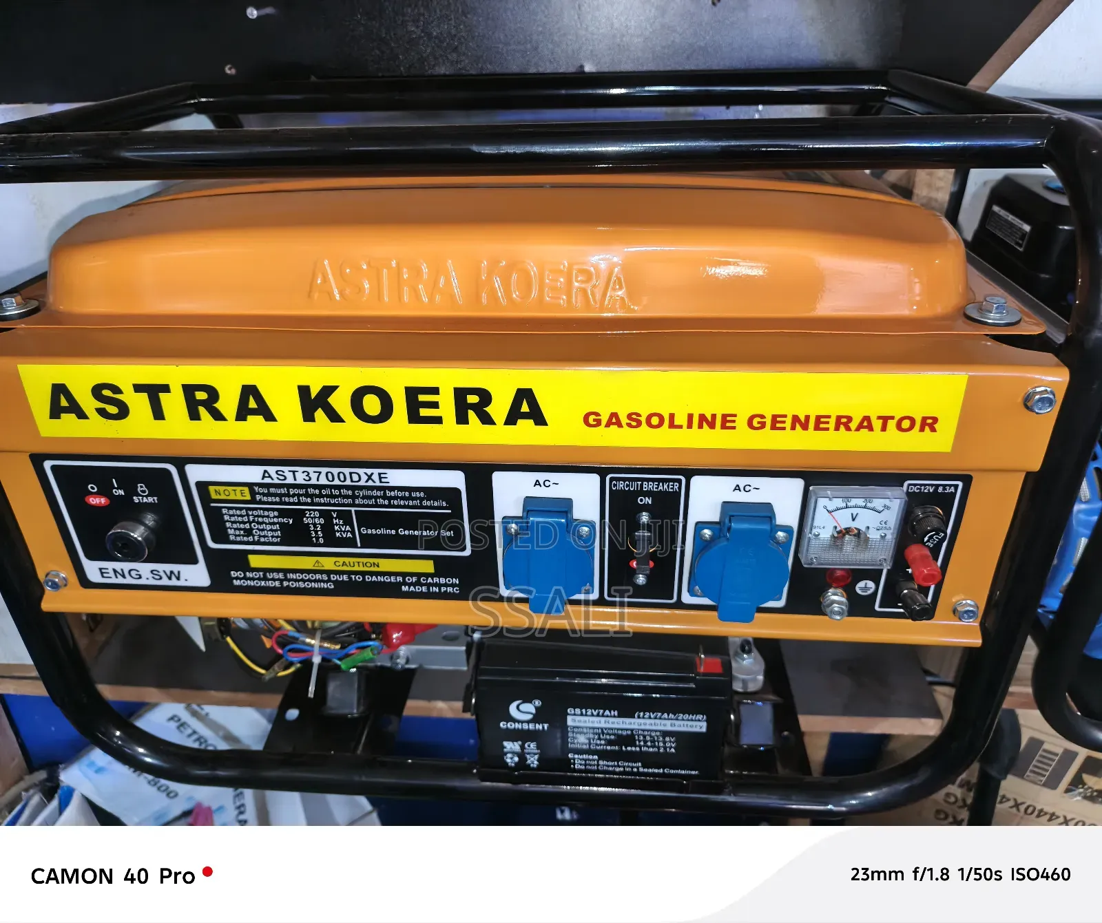 3.5kva Astra Korea Generator Key Starts