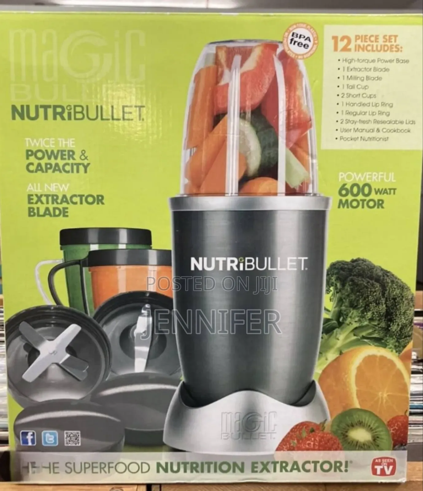 Nutribullet 12-Piece High-Speed Blender/Mixer System