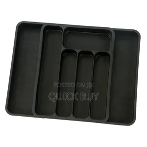 Space Saving Adjustable Kitchen Silverware Drawer Organiser