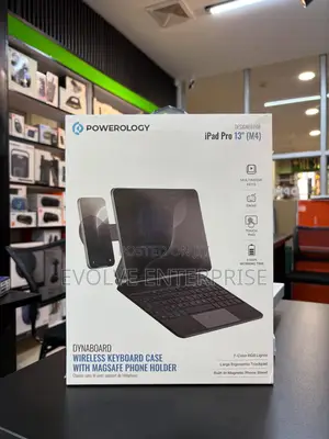 Powerology Wireless Keyboard Case With Phone Holder – iPad 13”