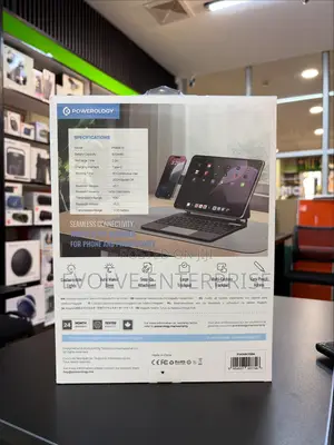 Powerology Wireless Keyboard Case With Phone Holder – iPad 13”