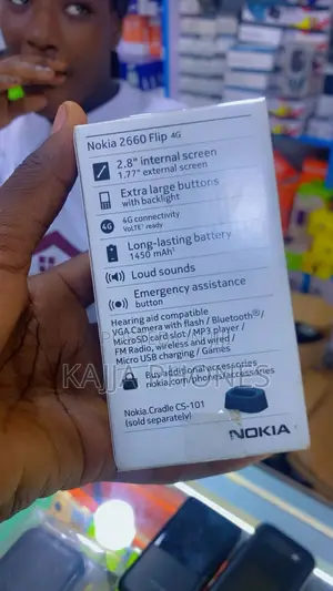 New Nokia 2720 Flip 512 GB Black