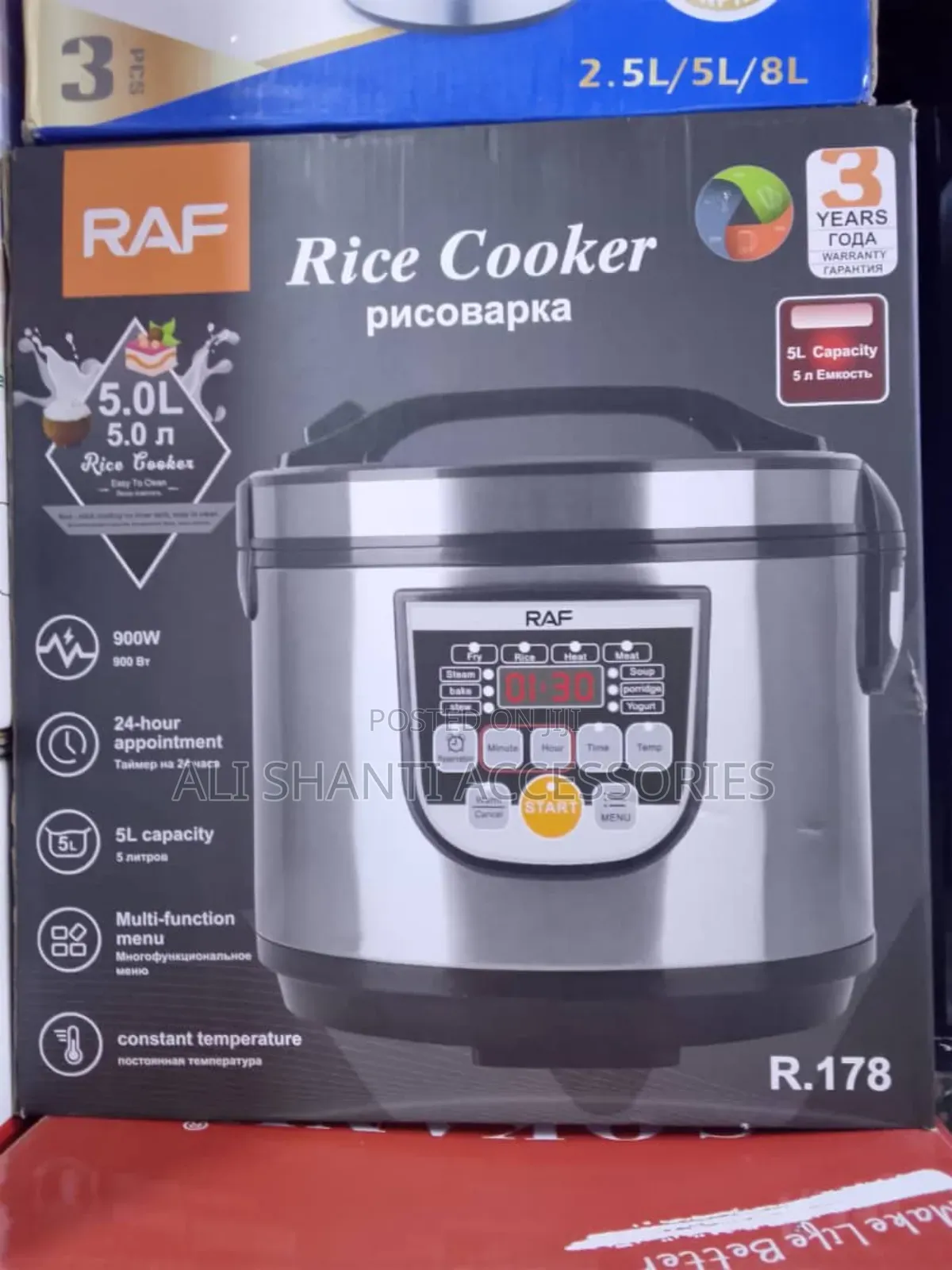 5l Raf Digital Rice Cooker, Electric Rice Cooker Digital Raf