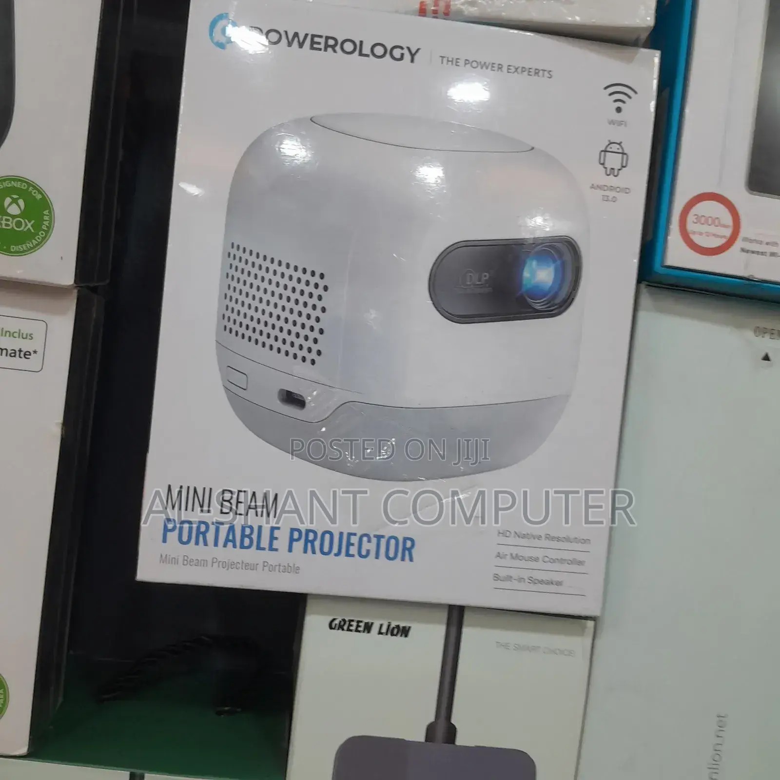 Powerology Mini Beam Portable Projector Rechargeable