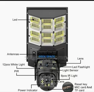 Pro Solar Light With Camera PTZ Rotation 360 Degrees