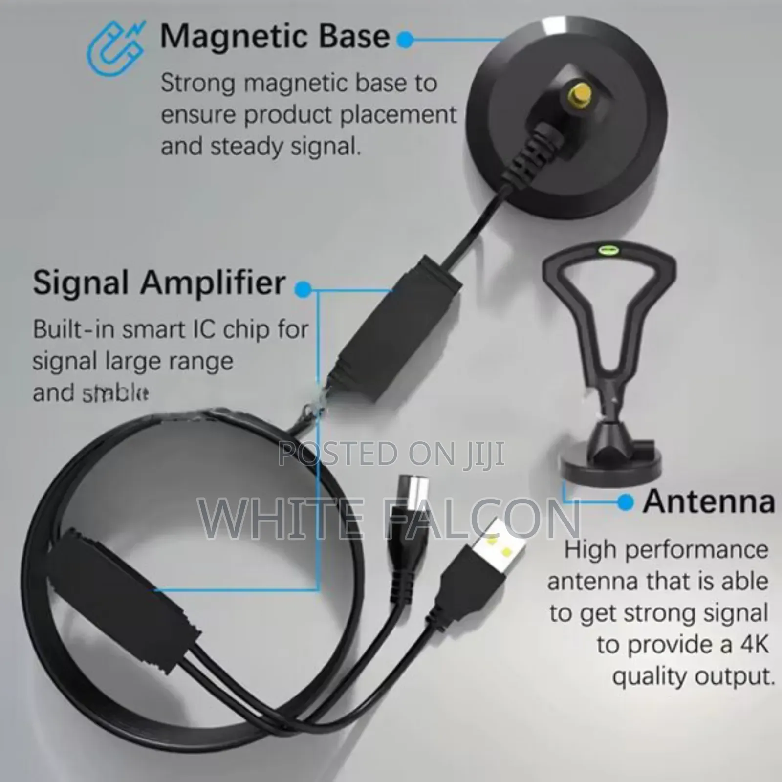 Digital Antenna Indoor Outdoor With DTMB Signal Booster