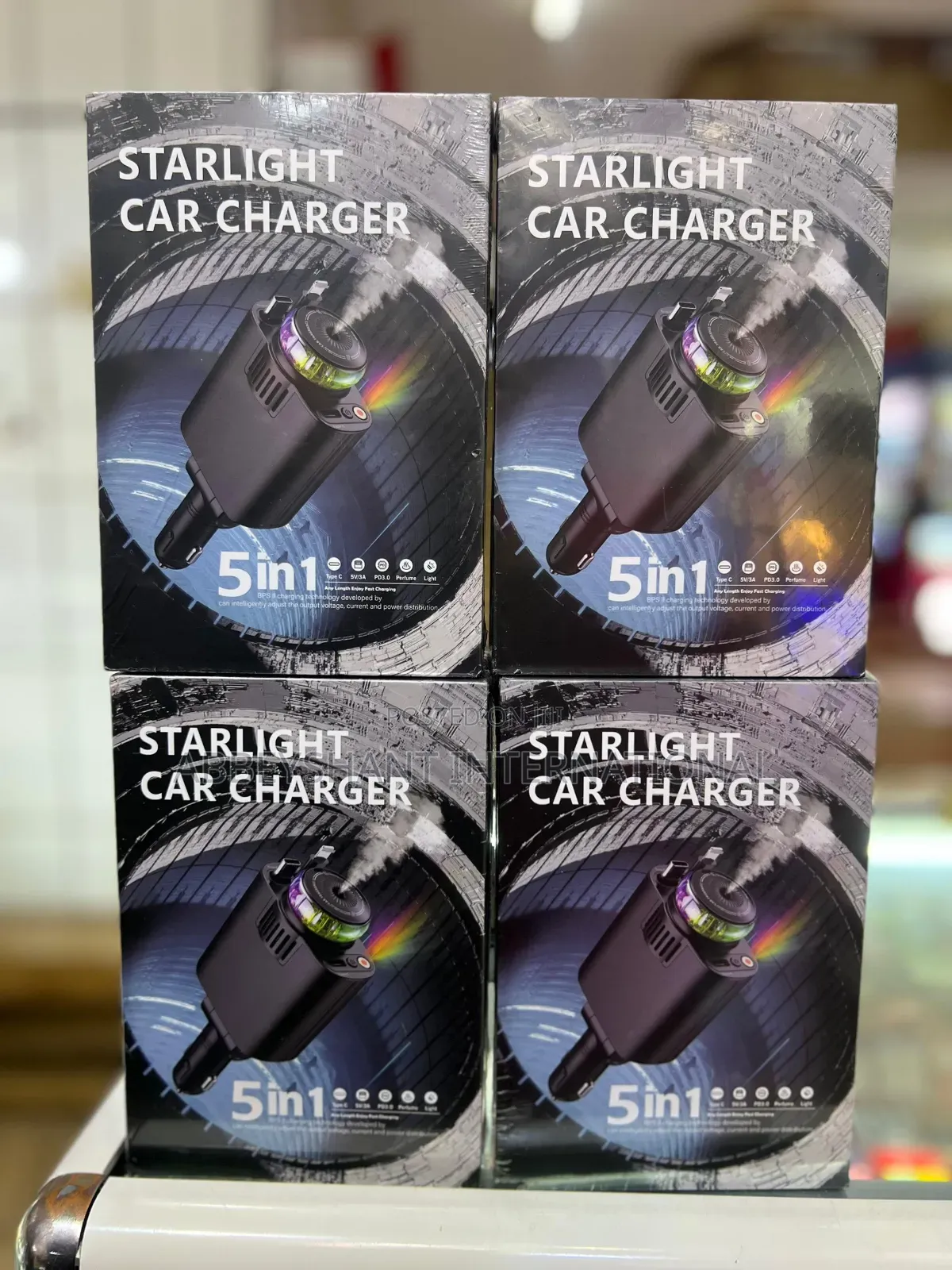5 in 1 Starlight Car Charger/ Diffuser Car Charger