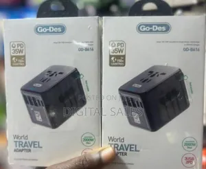 Go Des Travel Adaptor , 3 Usb Ports and 2 Pd Ports 150000
