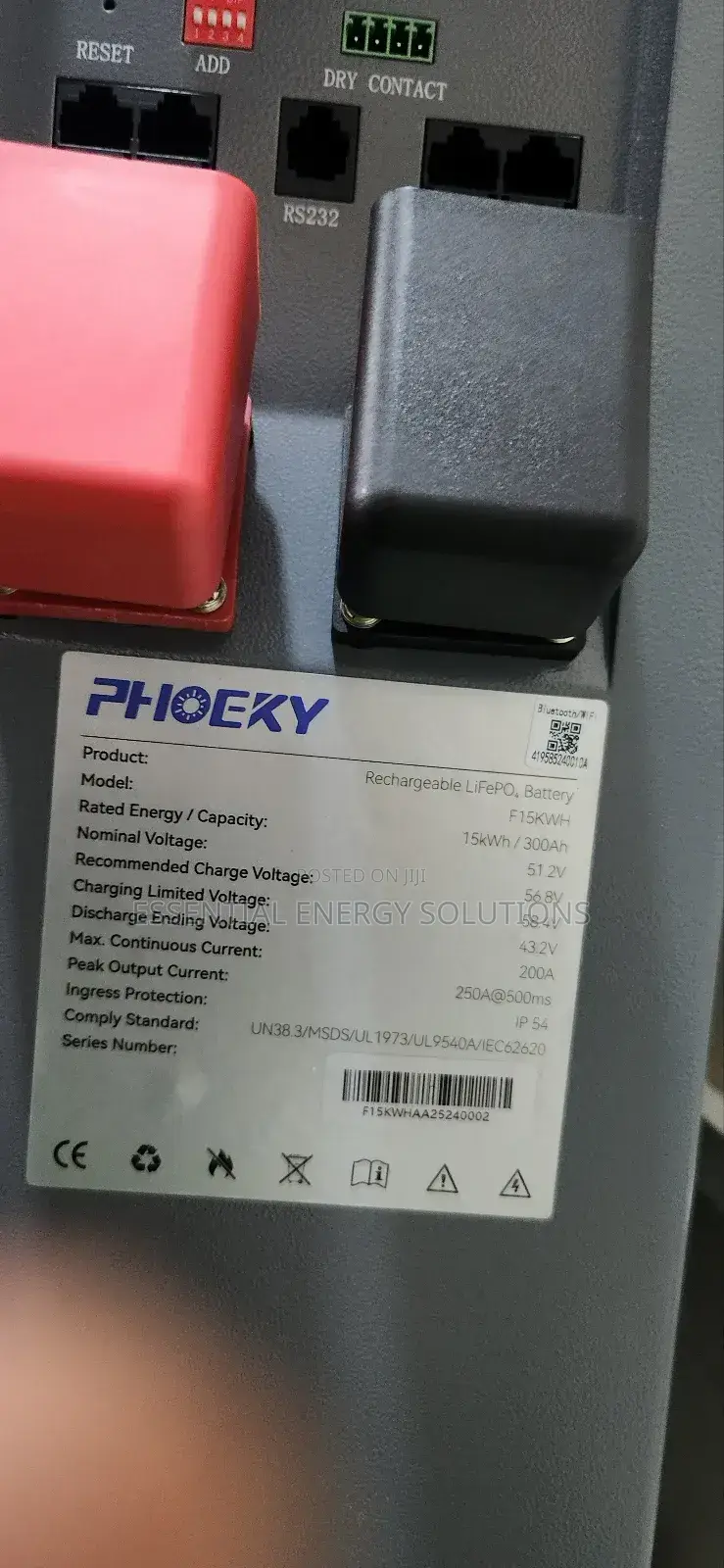 15kw 48v 300ah Solar Lithium Ion Phosphate Battery