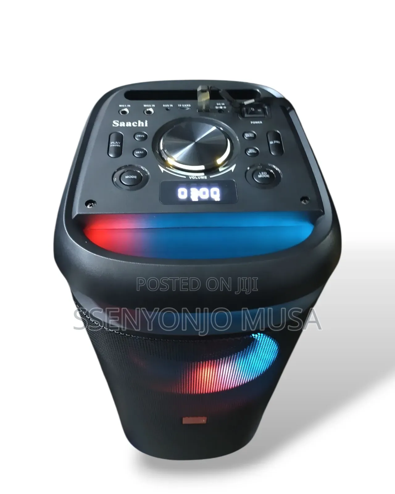 Saachi Portable Speaker System With Bluetooth, Usb, and Mic