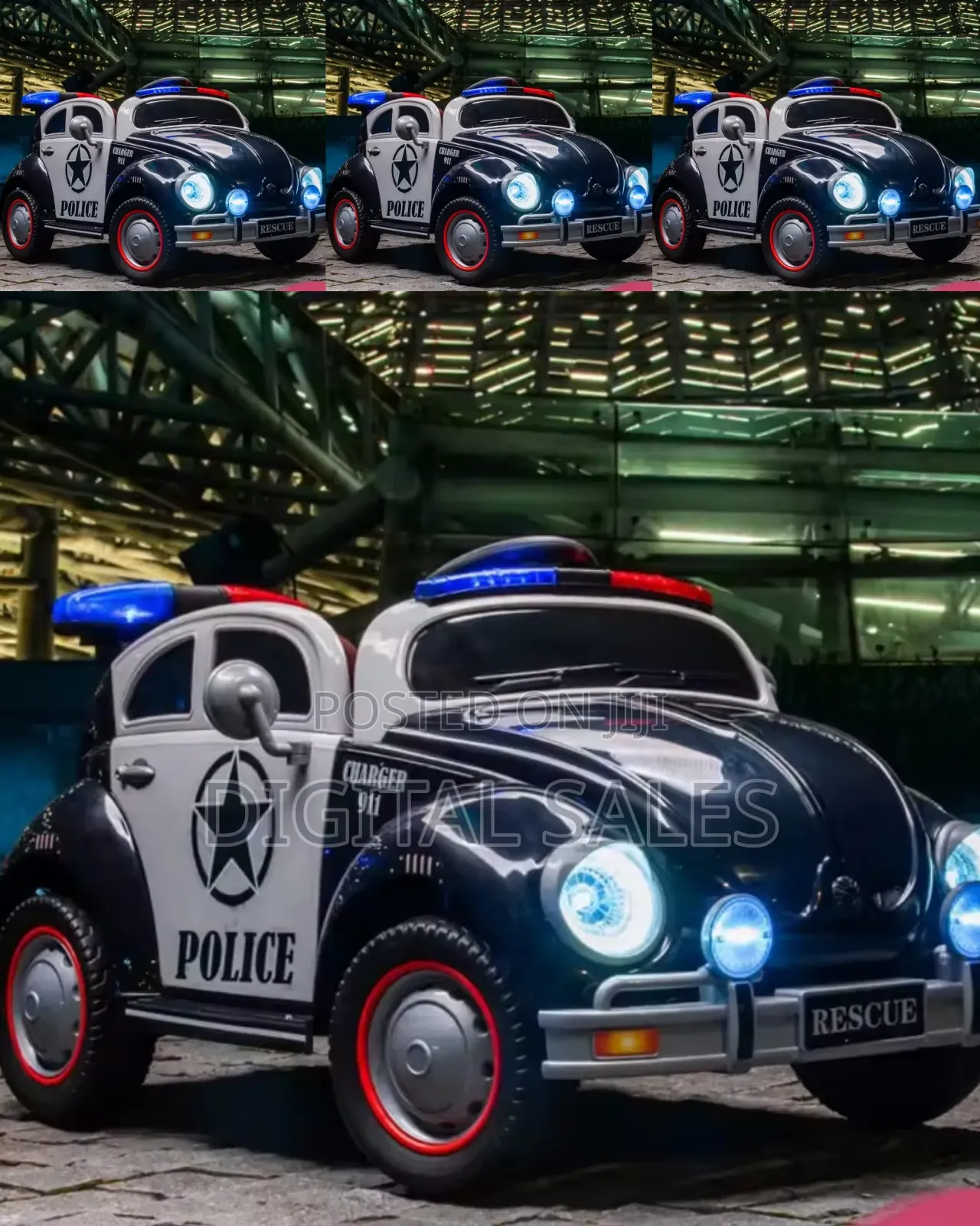 Powerche Police Ride Kids Ride Car