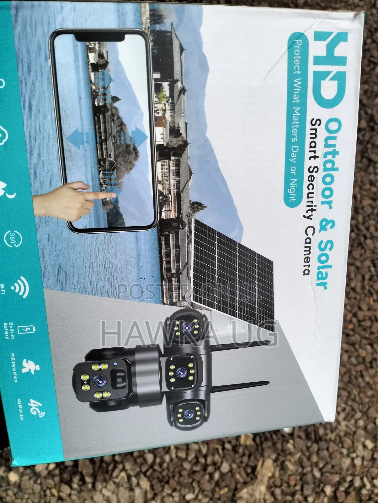 Wifi 3 Lenses Solar Camera