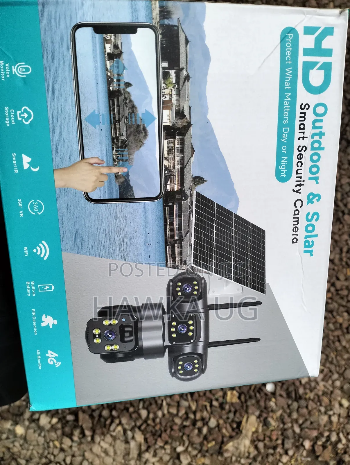 Wifi 3 Lenses Solar Camera