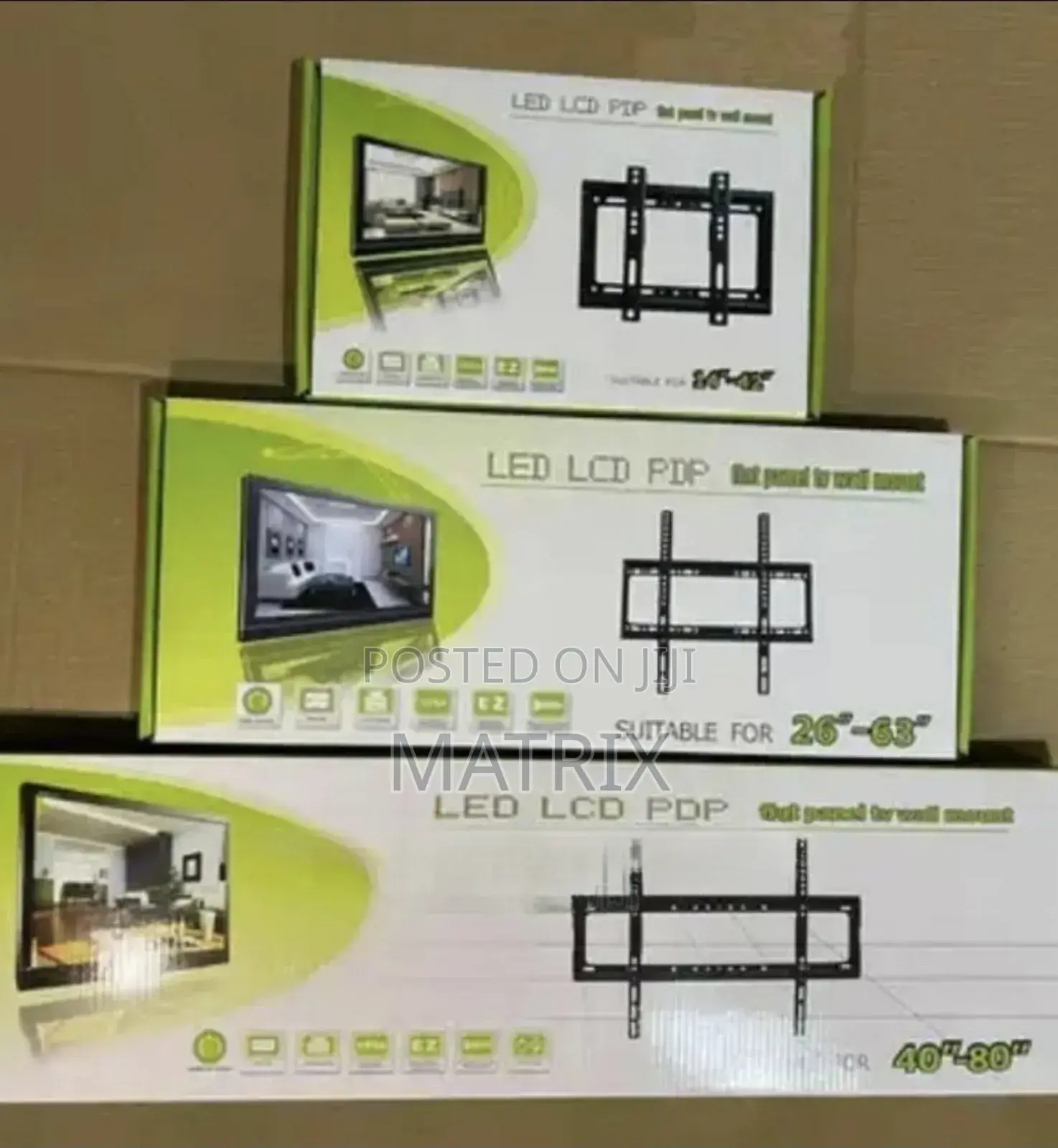 Tv Wall Mount Bracket 26- -63'' Inches - Black