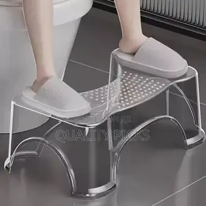 Transparent Squatting Toilet Stool ,