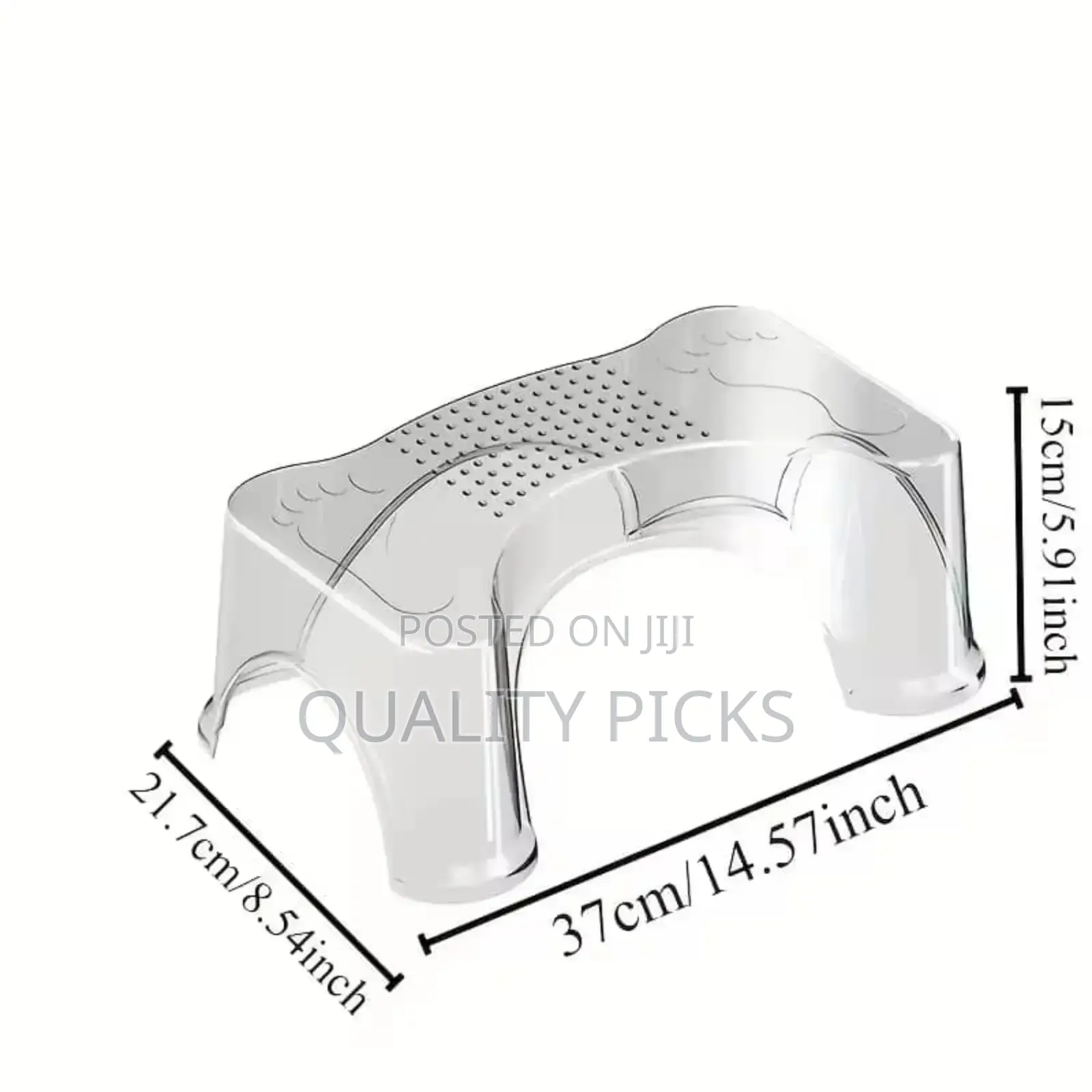 Transparent Squatting Toilet Stool ,