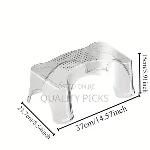 Transparent Squatting Toilet Stool ,