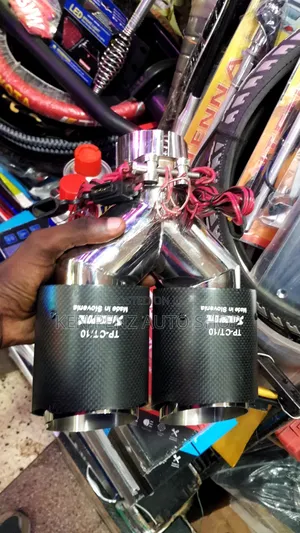 Lighting Double Carbon Fiber Exhaust End/ Tip for All Cars