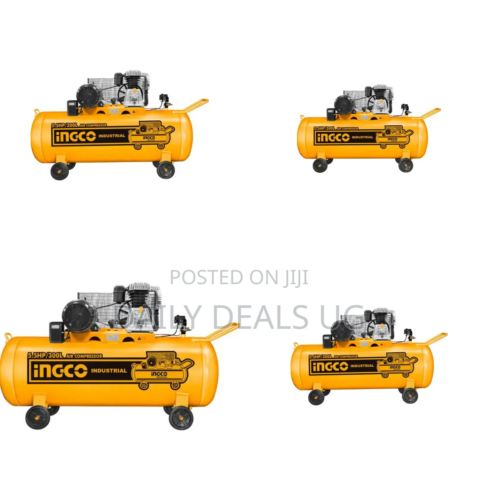 Ingco Ac553001 -300l Air Compressor -Orange