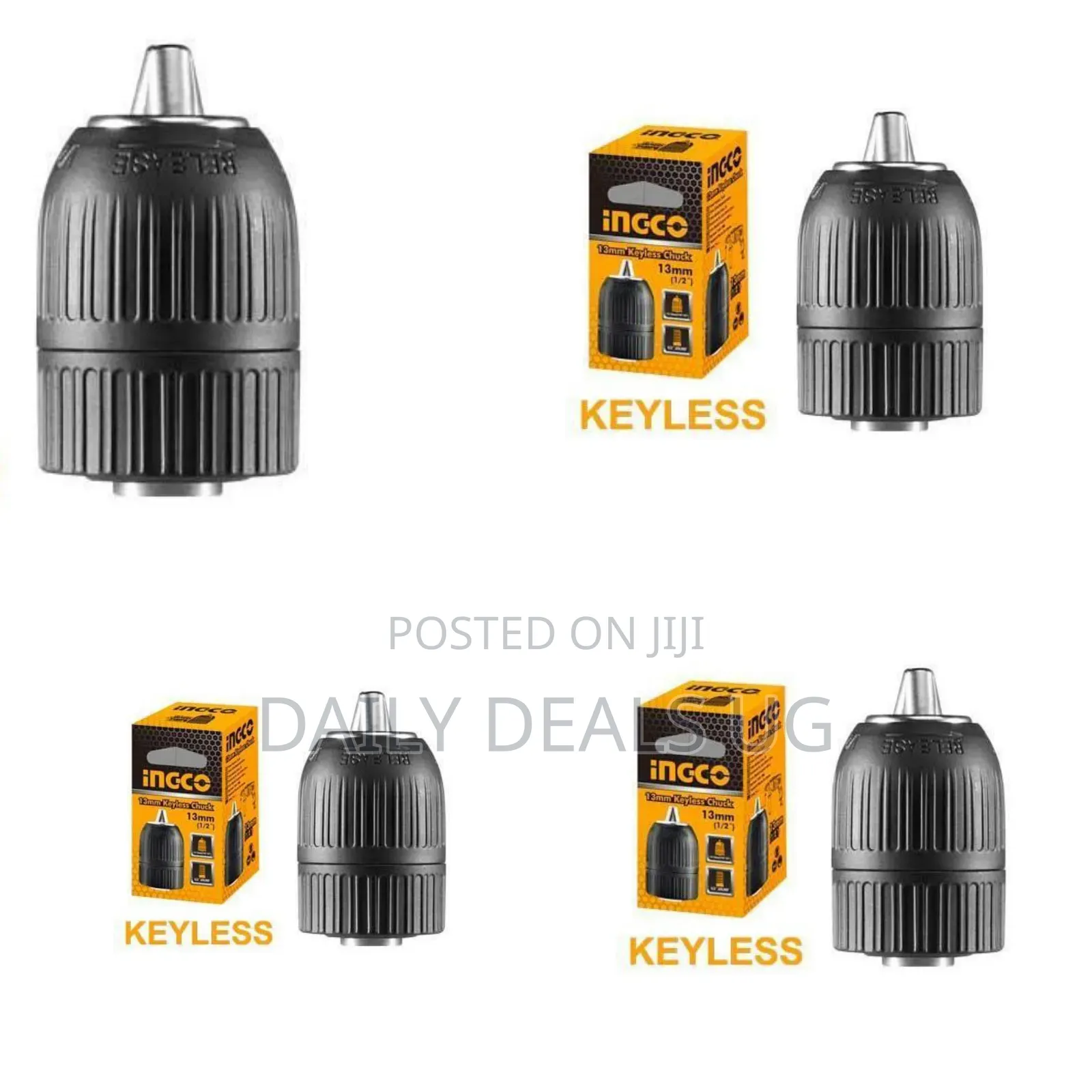 Ingco Kcl1301 -13mm Keyless Chuck -Orange