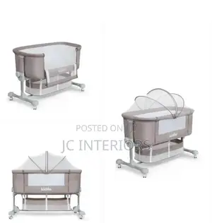Baby Bed Side Crib With Storage Basket, Easy Folding Bassinets