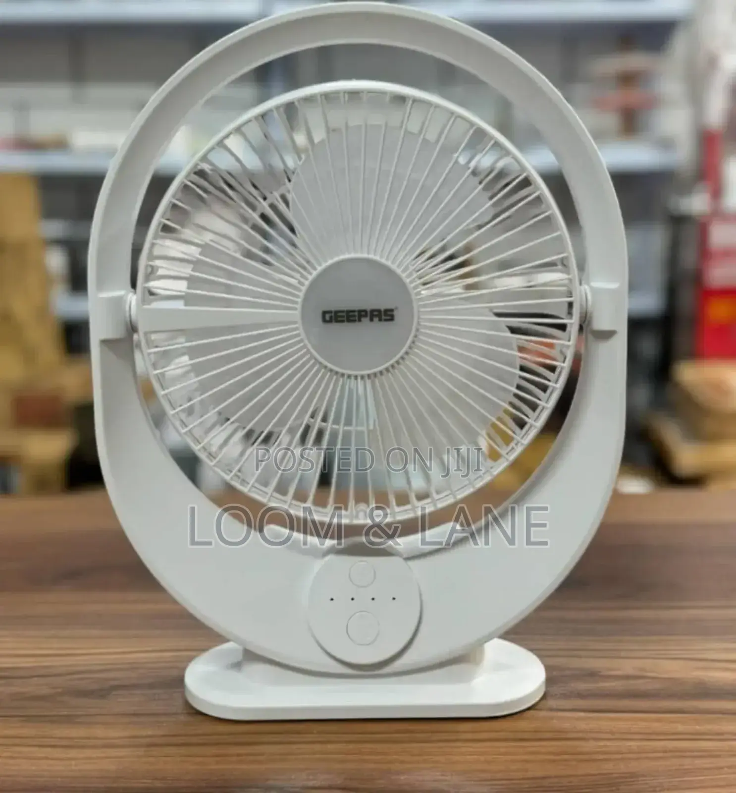 Geepas 8" Rechargeable Fan With Led Light- Gf21120