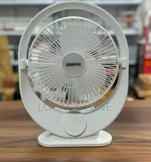 Geepas 8" Rechargeable Fan With Led Light- Gf21120