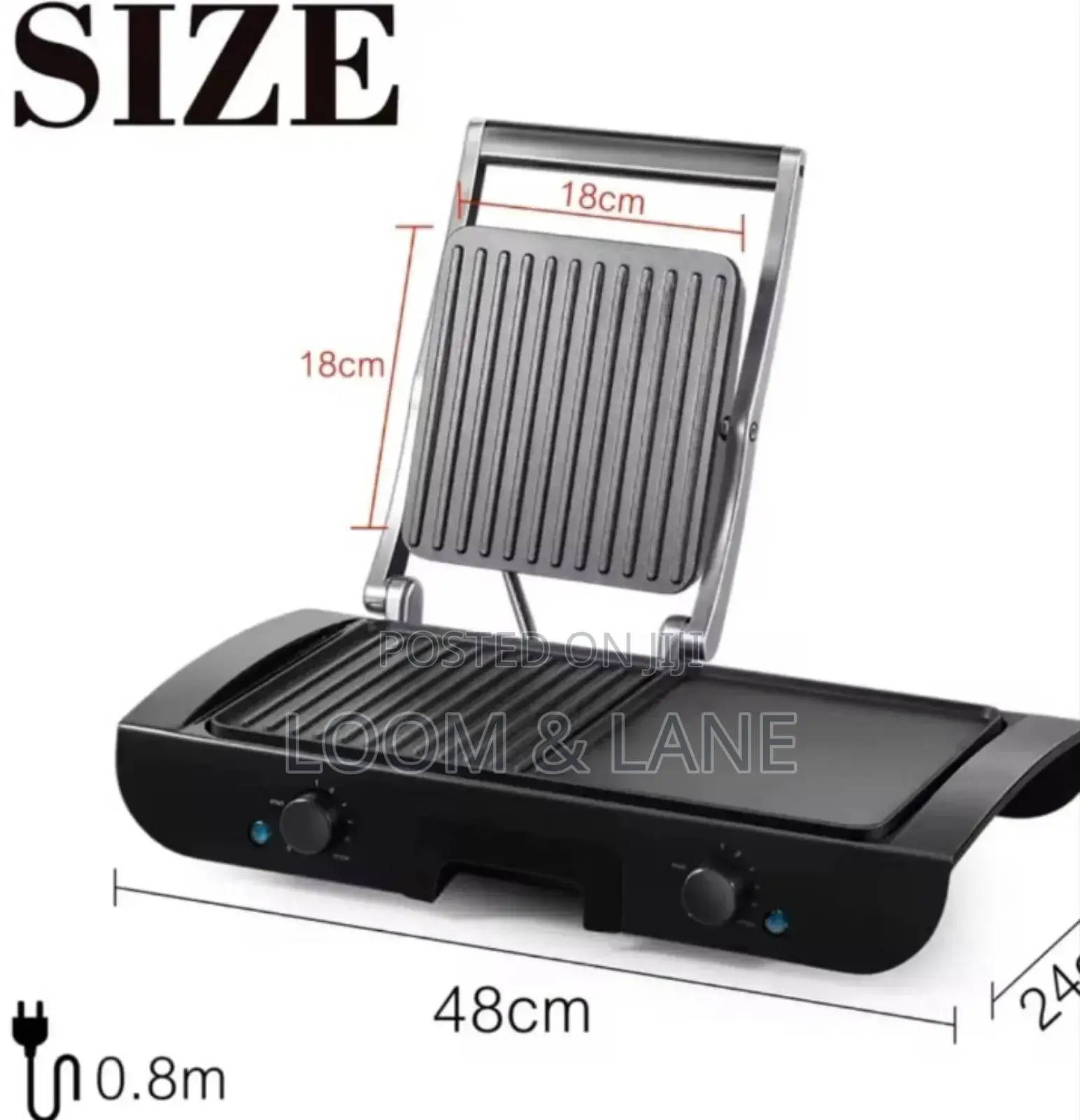 Sonifer 2-in-1 Electric Grill With Both a Baking Plate
