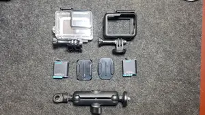 Gopro Hero 5 Black With 2 Batteries, Bike Attachment, and Case